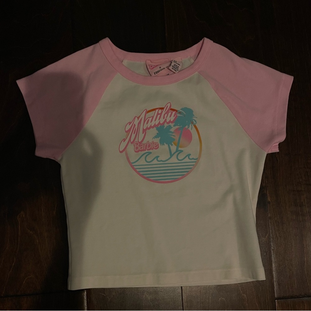 Malibu Barbie cropped tee